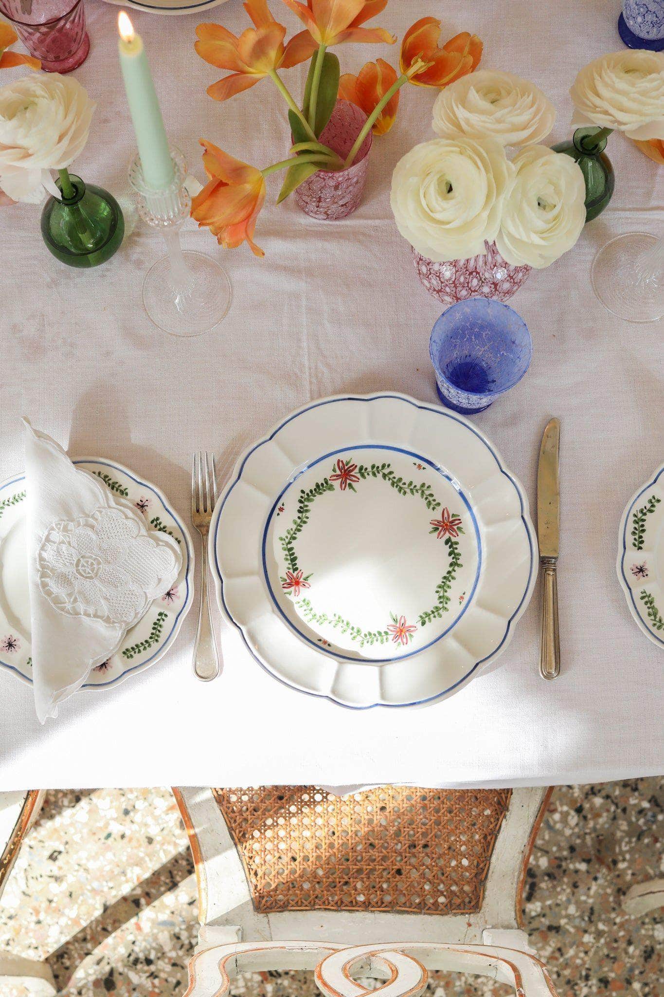 Arcadia Dinner Plate, Blue, Set Of 4