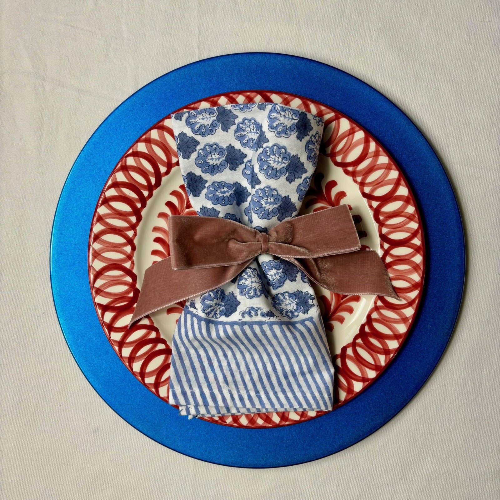 Charger Plate - Blue - Set Of 6