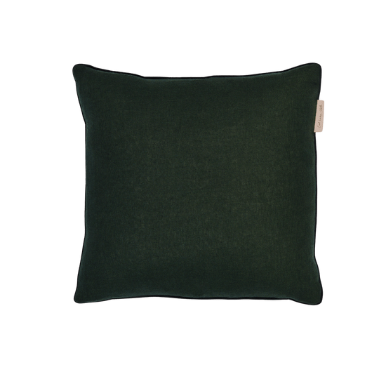 Hanbury Laundered Myrtle - Contrast Piped Cushion - 40 x 40