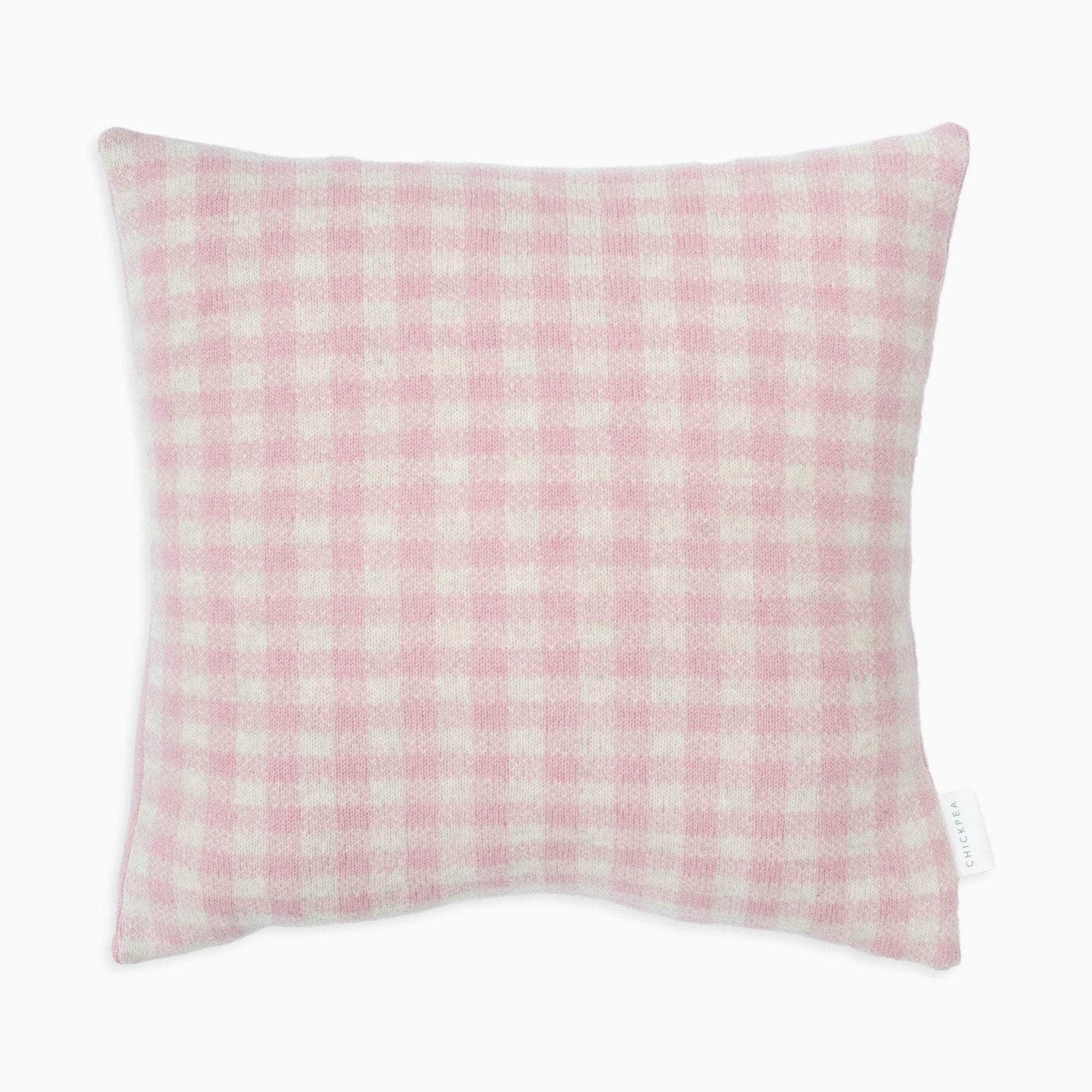 Pink Gingham Cushion