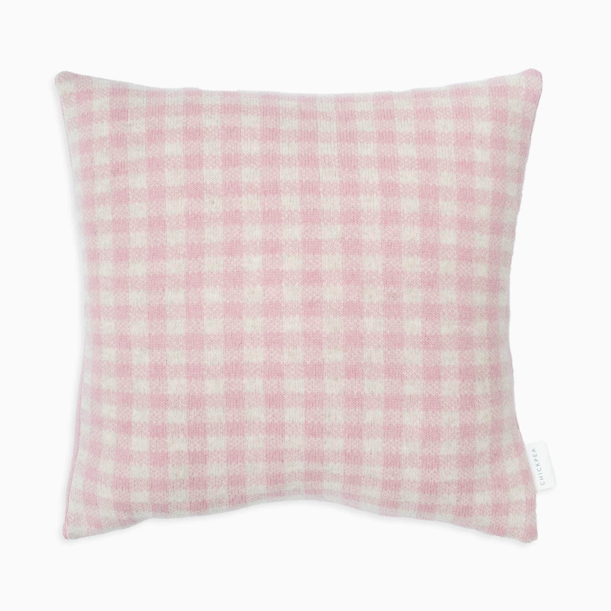 Pink Gingham Cushion