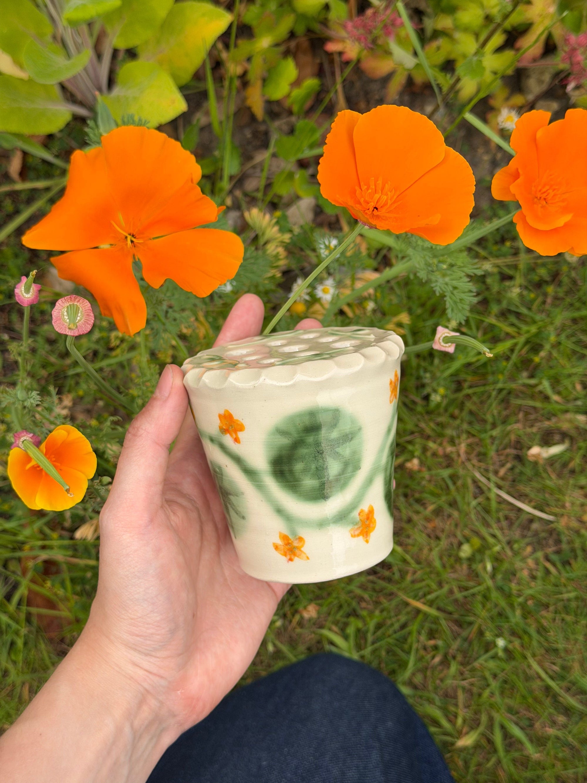 Nasturtium Vase - #10