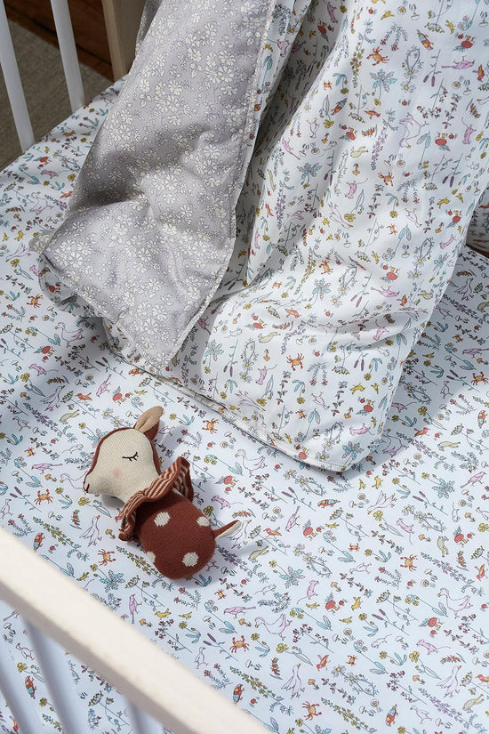 Fitted Sheet Made With Liberty Fabric Theo Pink