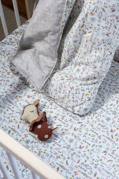 Fitted Sheet Made With Liberty Fabric Theo Pink