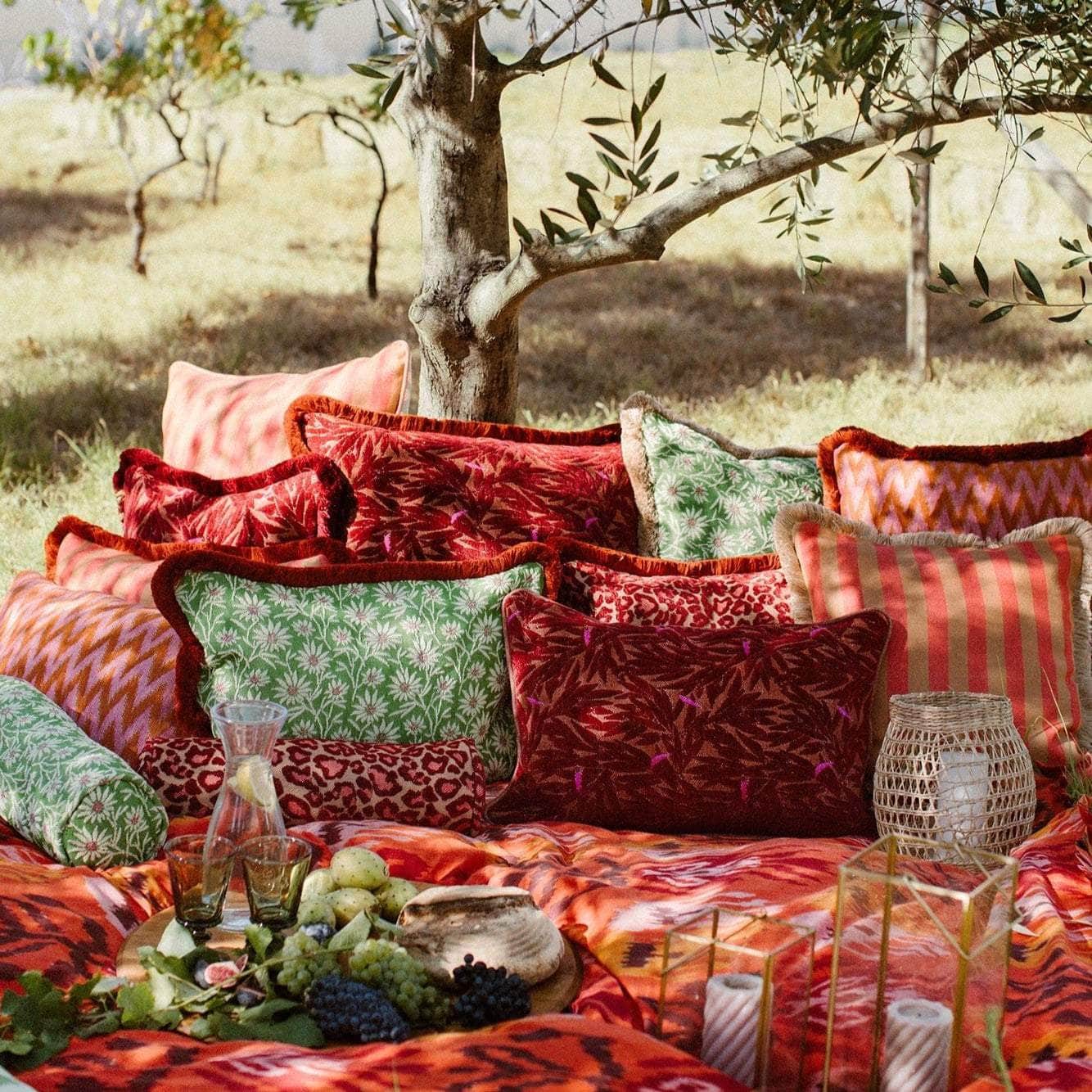 Cushion Yoko Bordeaux & Spice