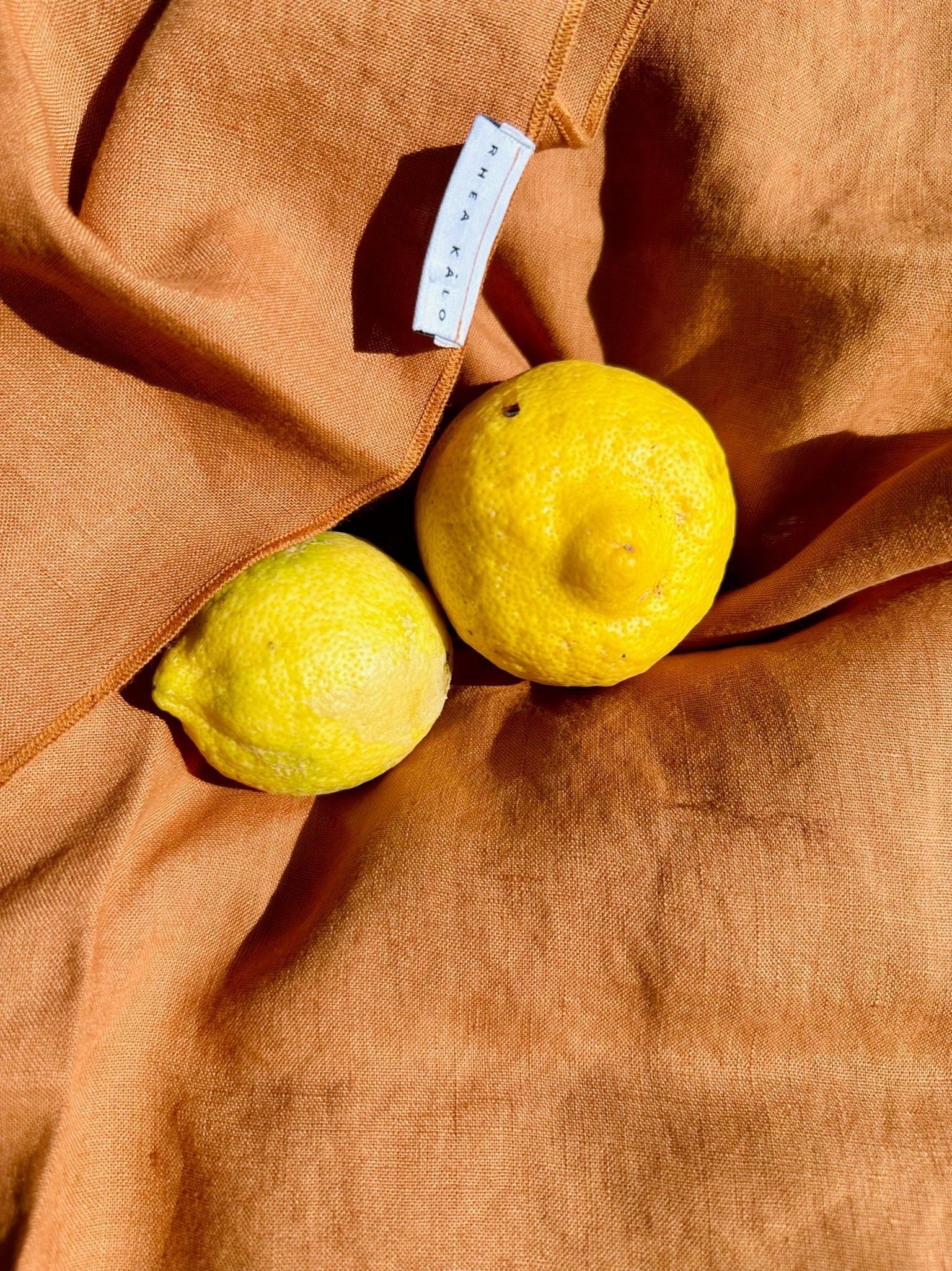 Terracotta linen napkin