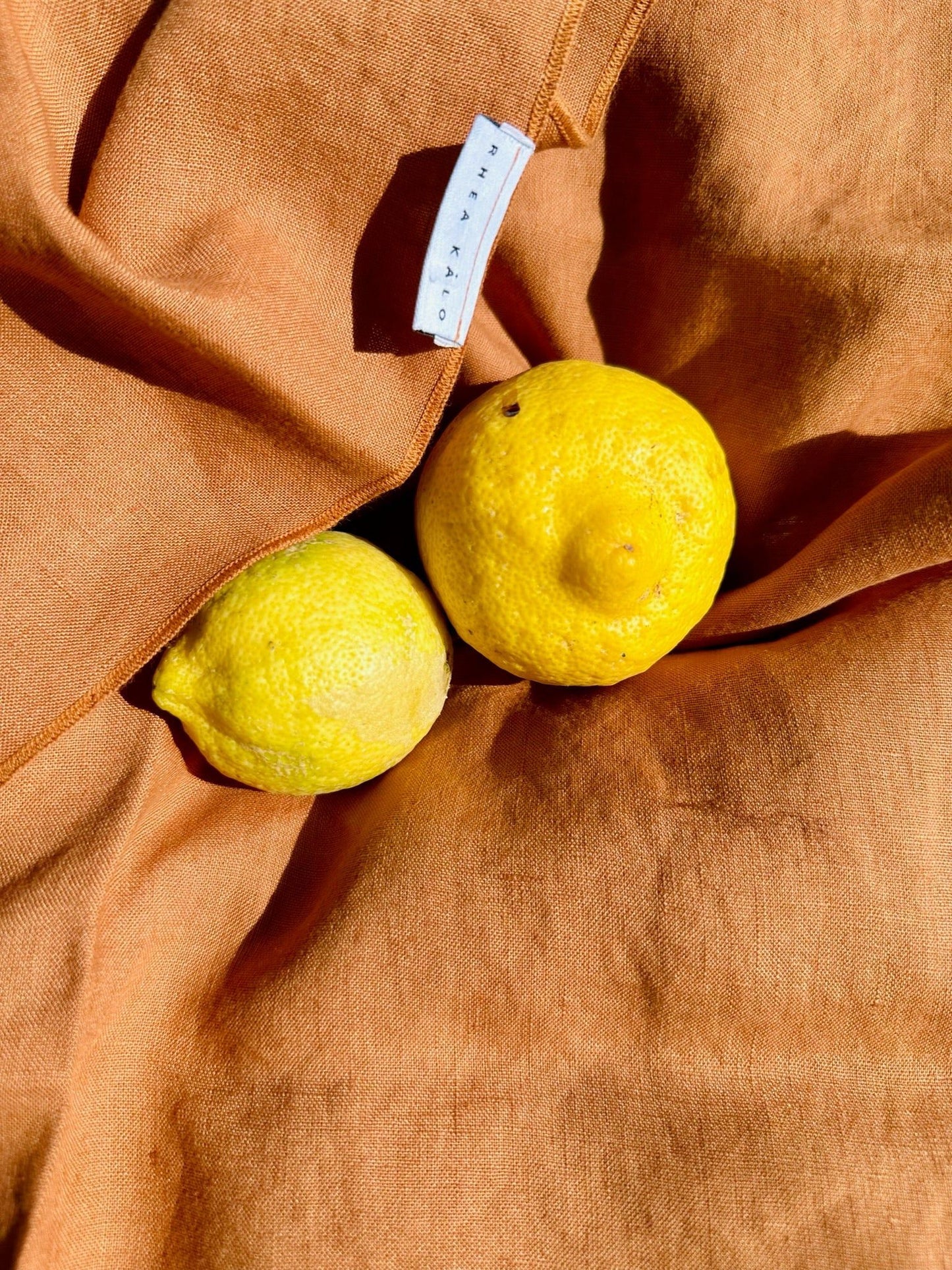 Terracotta linen napkin