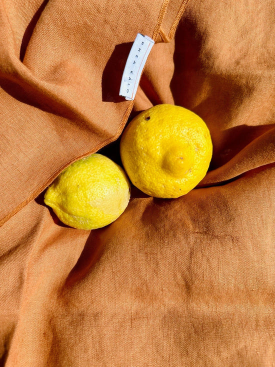 Terracotta linen napkin