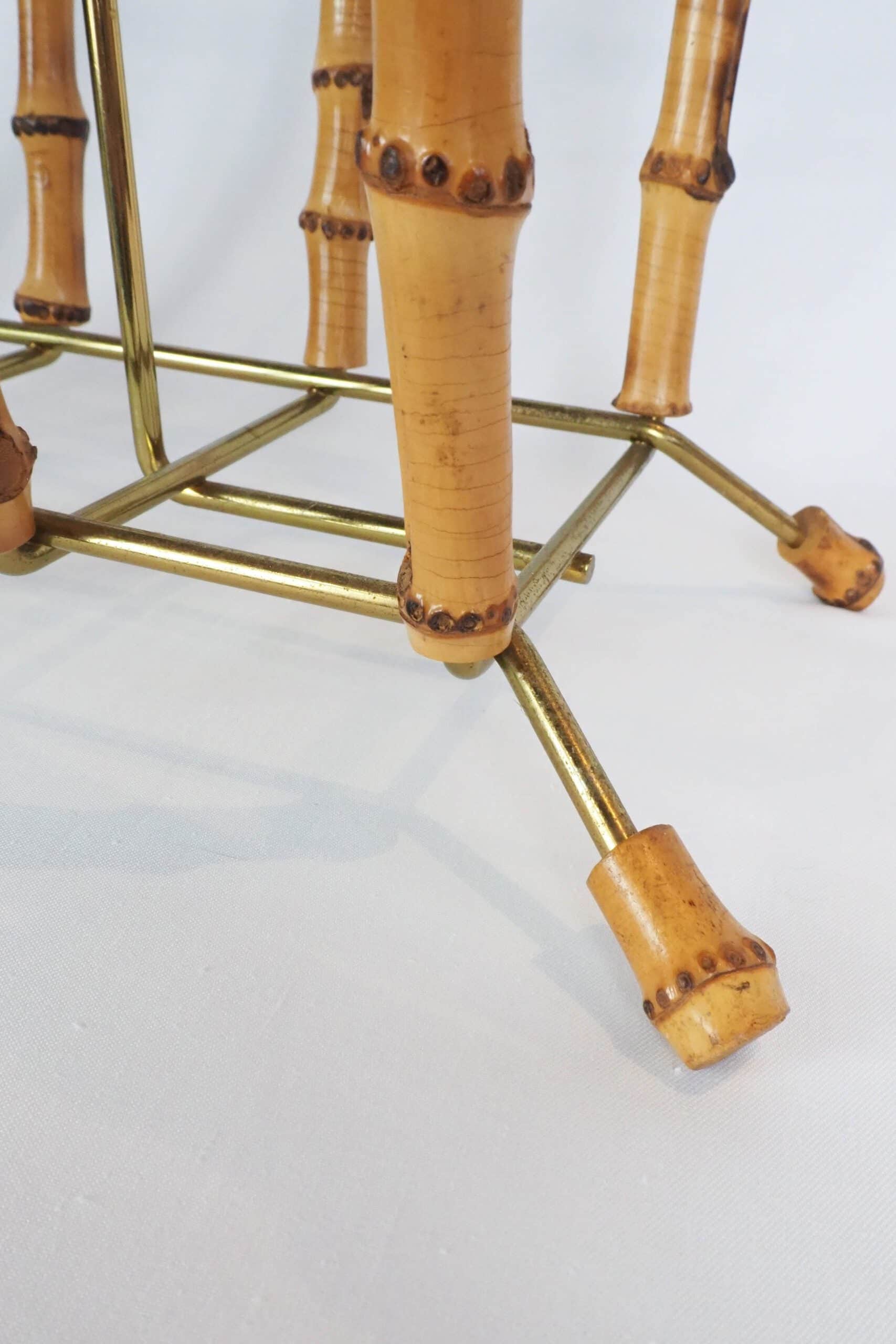 Vintage Bamboo Magazine Rack