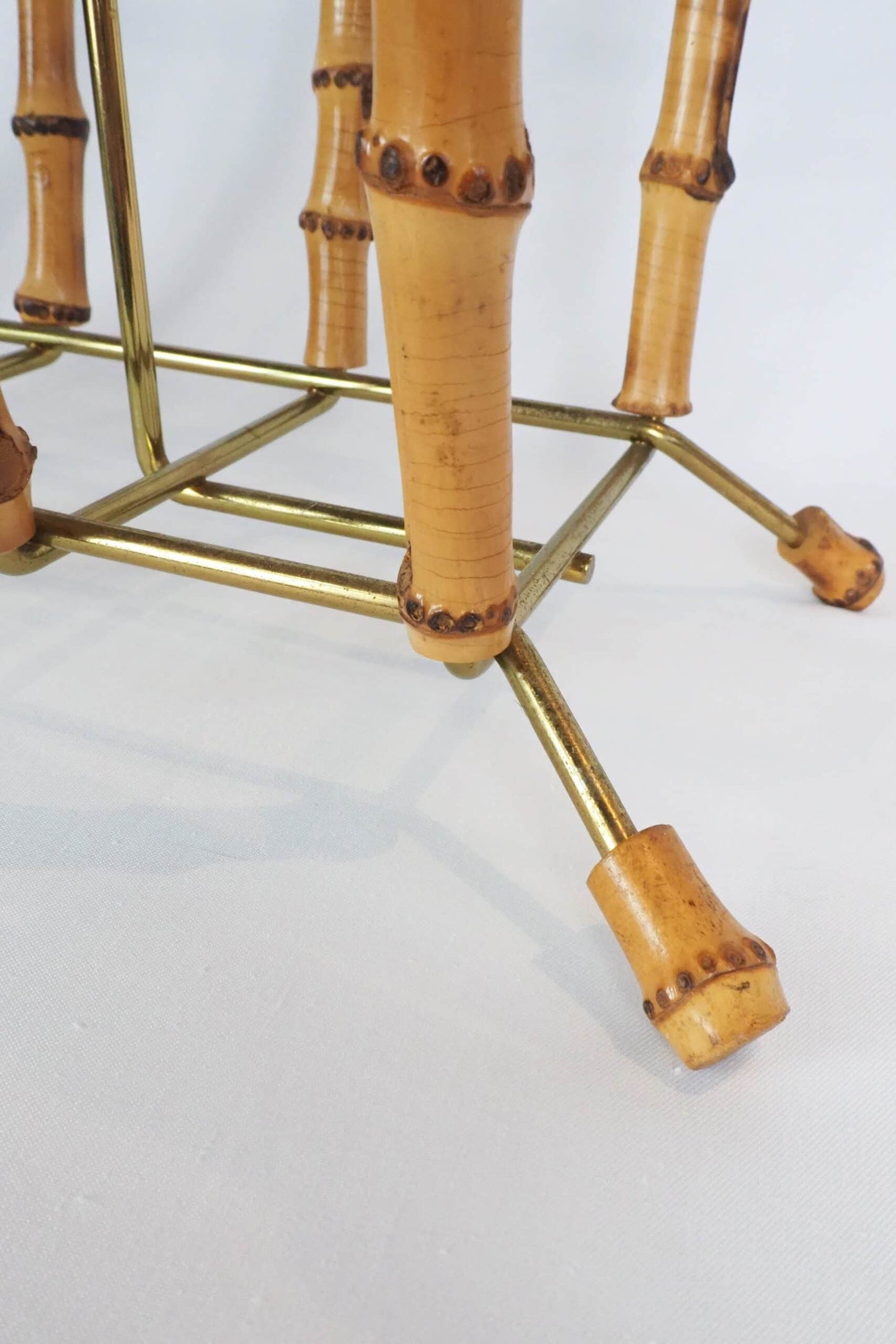 Vintage Bamboo Magazine Rack