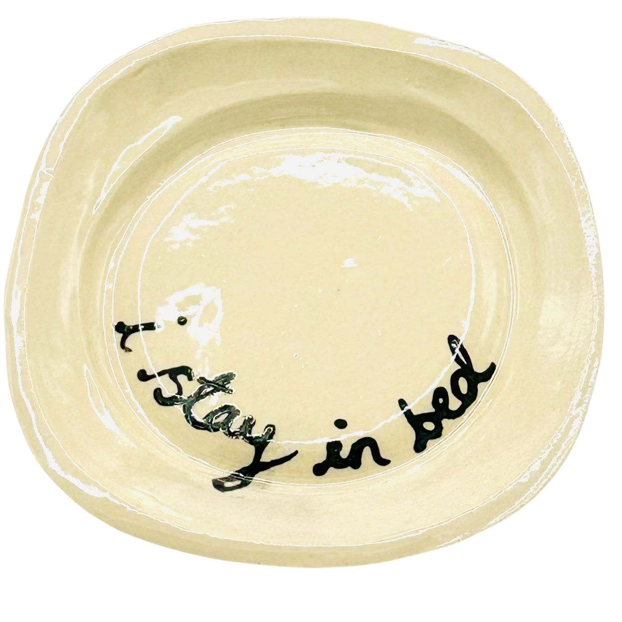 I Stay In Bed Trinket Tray