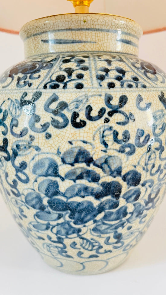 Antique Chinese Flower Lamp