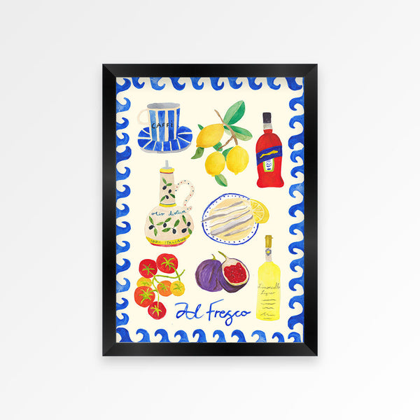 Alfresco Hand Painted Print