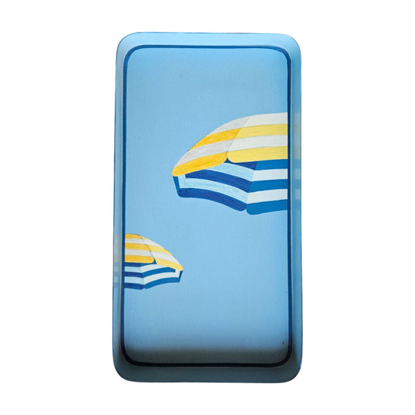 Hand-Painted Iron Tray - Seaside