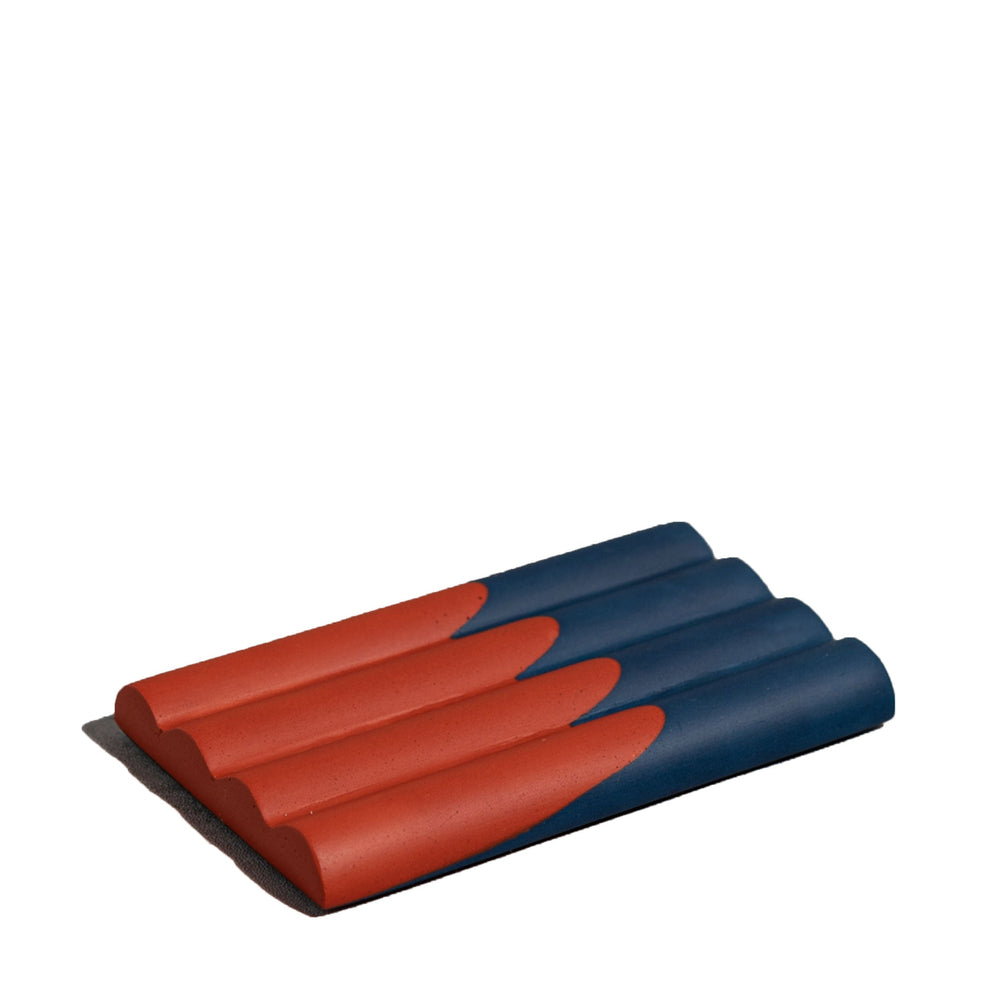 Soap Dish No1 - Scarlet & Inky Blue