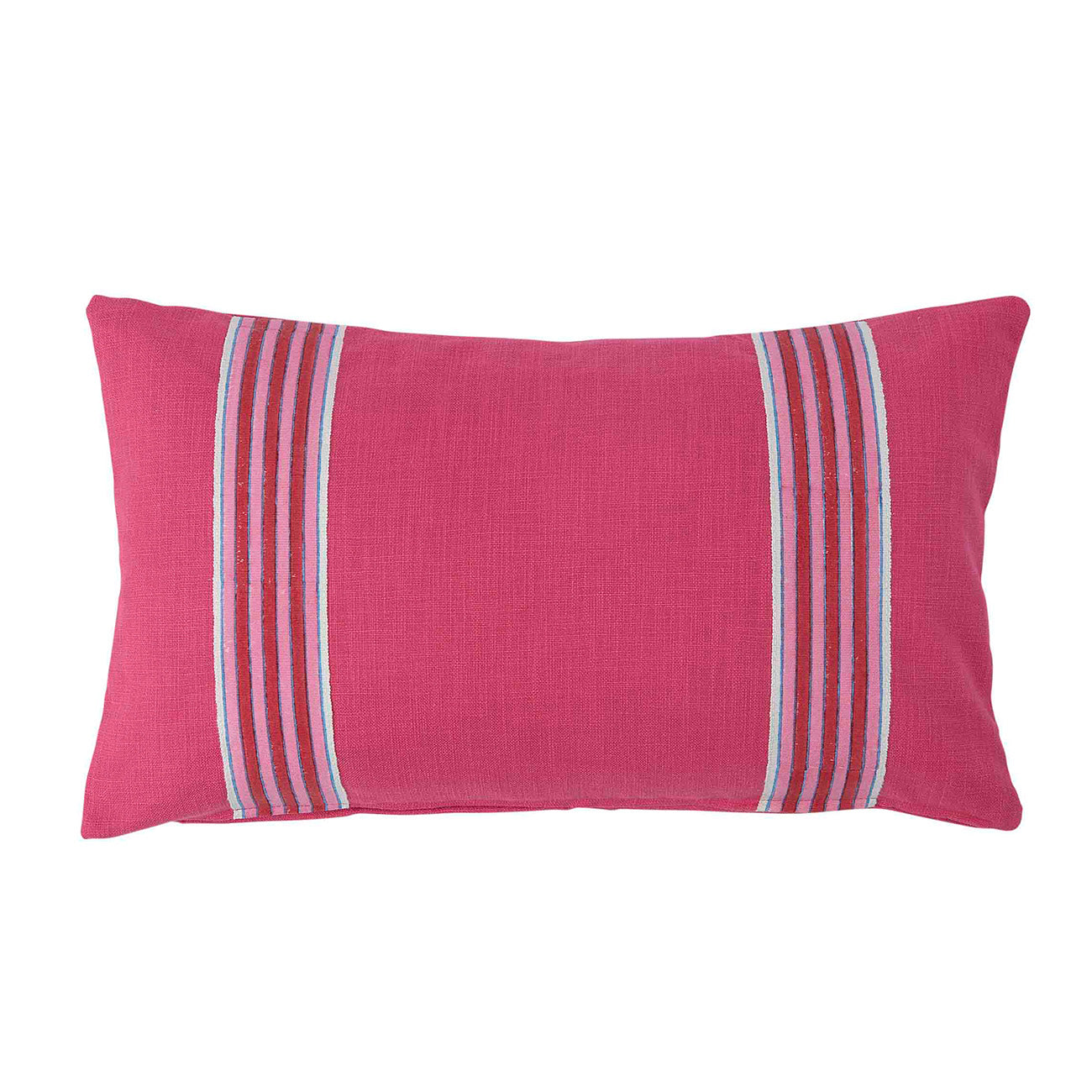 Cushion Hot Pink Cotton with Ayra Stripe Red/Pink Tape