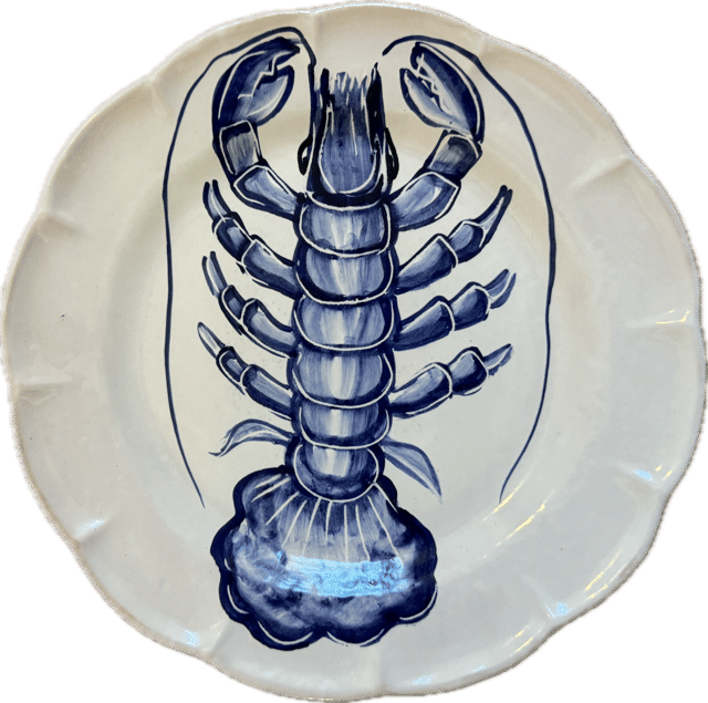 Mare Plate 25 cm Blue Lobster
