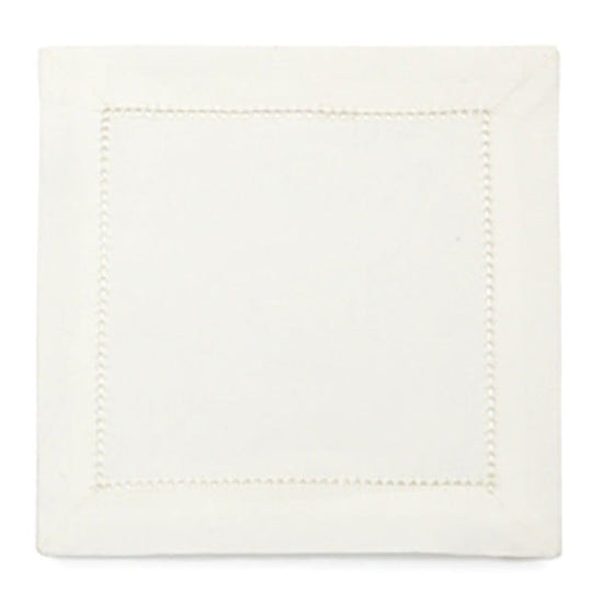 Set of 6 Personalised Hemstitch Square Cocktail Napkins