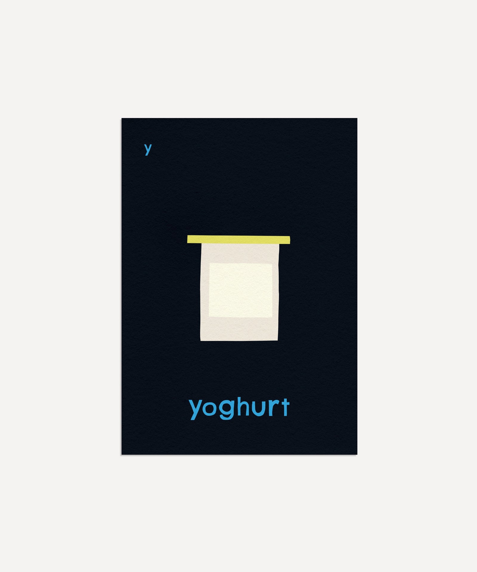 Y for Yoghurt Art Print