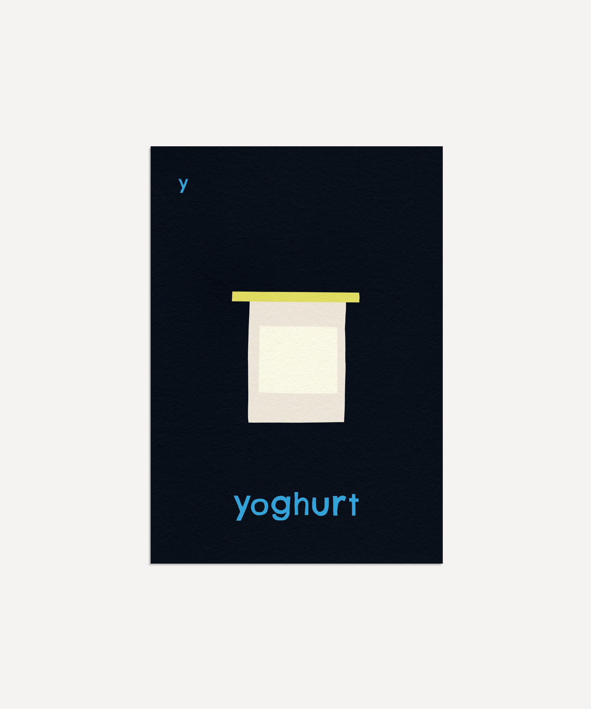 Y for Yoghurt Art Print