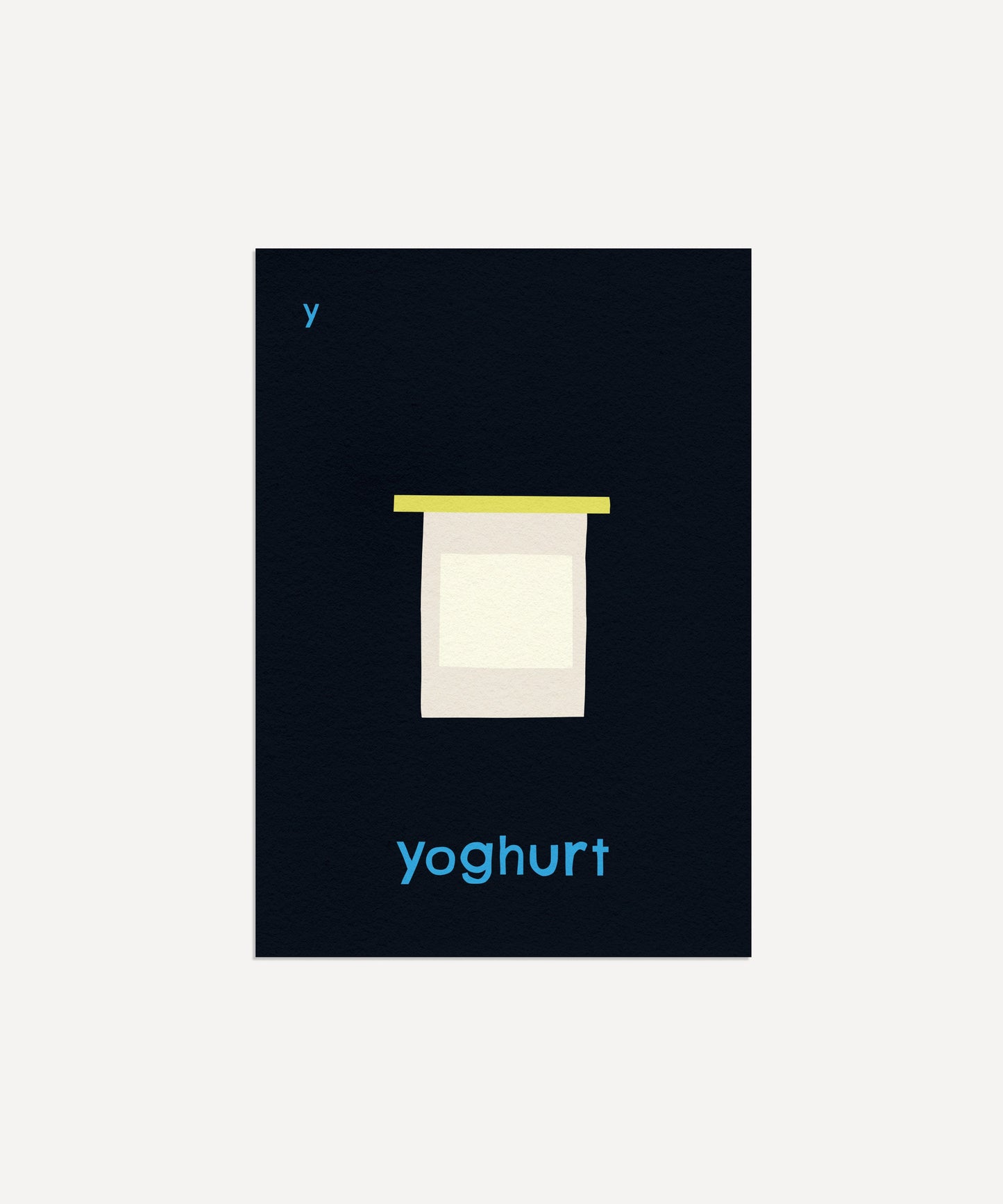 Y for Yoghurt Art Print