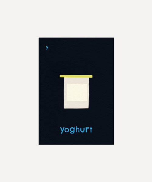 Y for Yoghurt Art Print