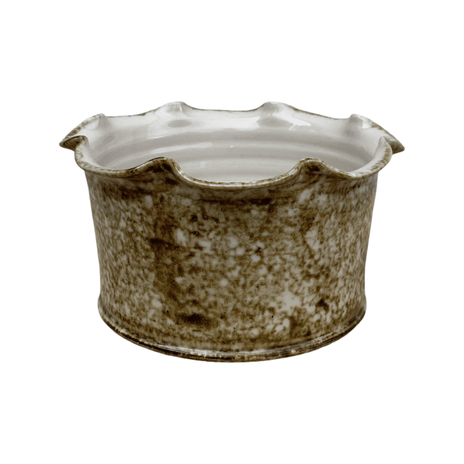 Frilly Dog Bowl - Sponged Iron