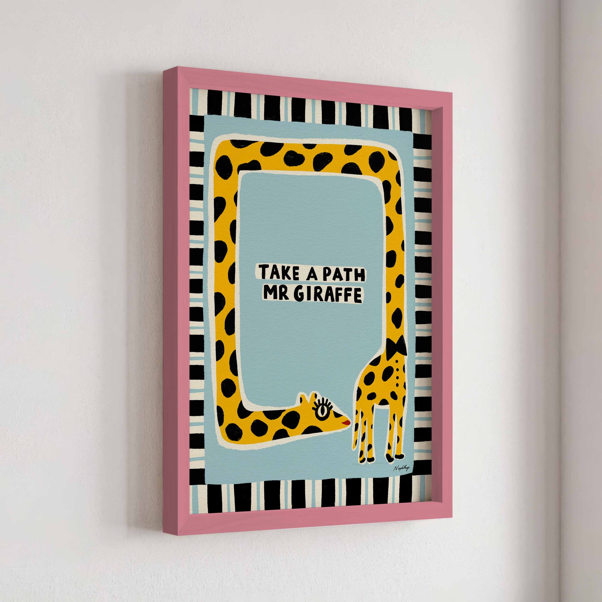 Take a Path Mr Giraffe Print