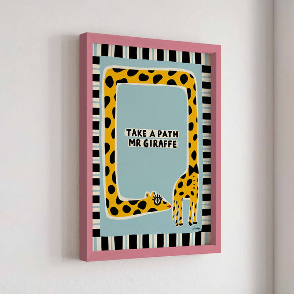 Take a Path Mr Giraffe Print