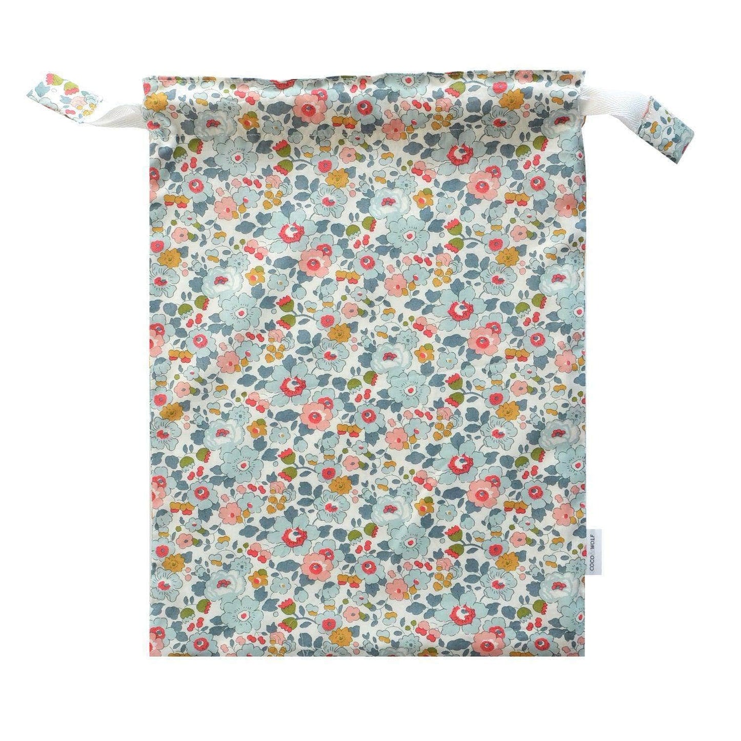 Drawstring Bag Made With Liberty Fabric Betsy Grey