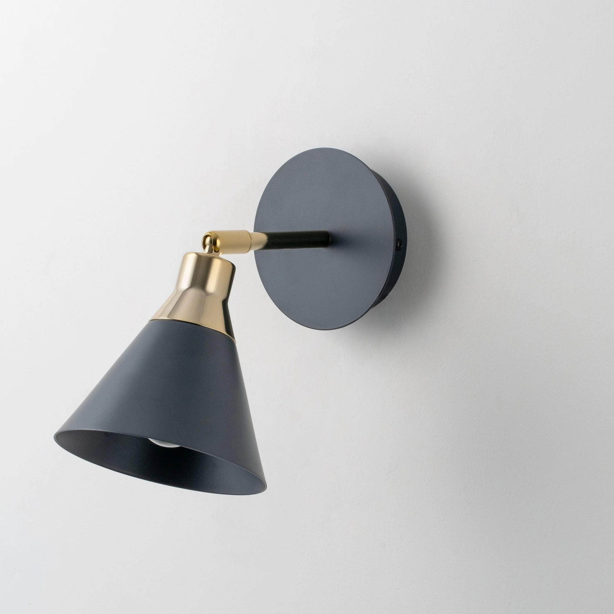 Charcoal Cone Wall Light