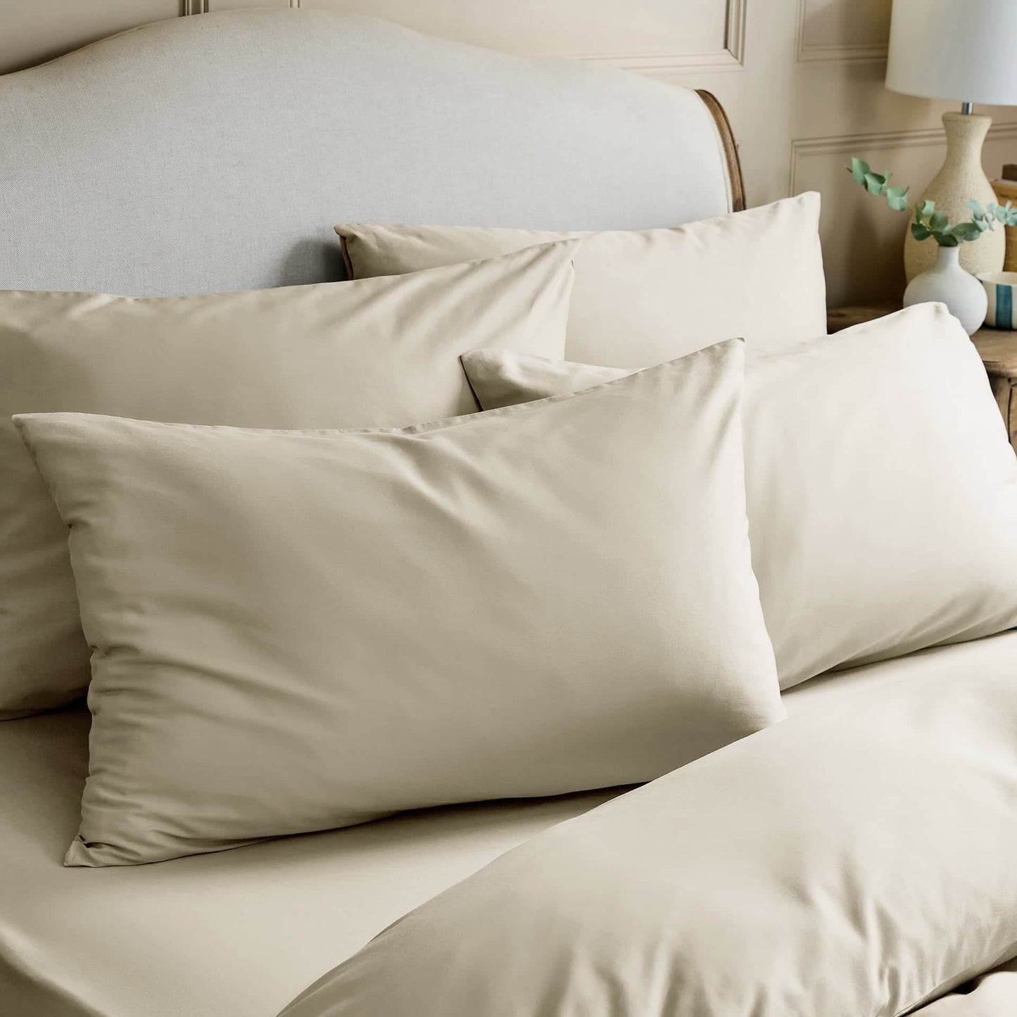 Luxury Organic Cotton Almond Perfect Fitted Sheet