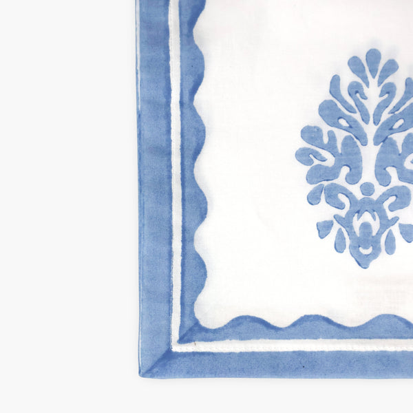Nila - Pure Cotton Table Napkin Set of 2 - Pastel Blue