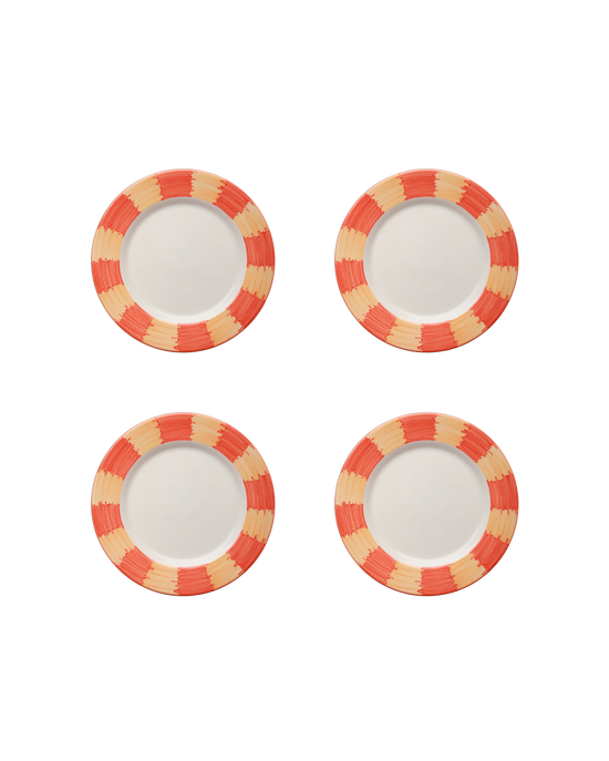 Frida Orange Tea Set-Of-Four