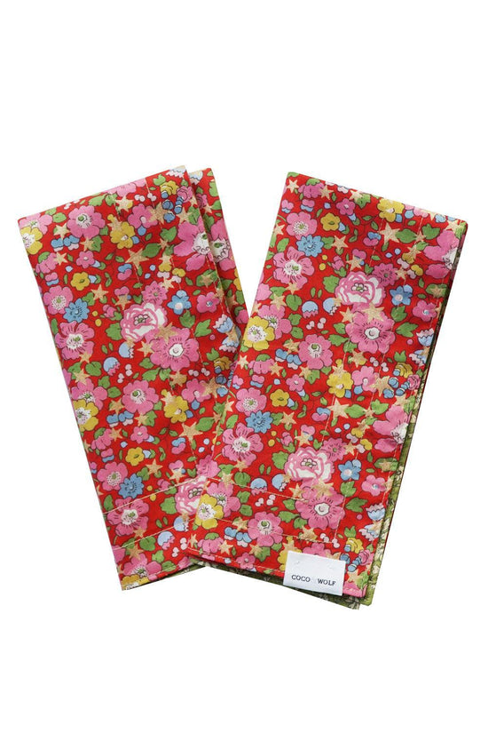 Reversible Stitch Napkin Set made with Liberty Fabric BETSY STAR & CAPEL