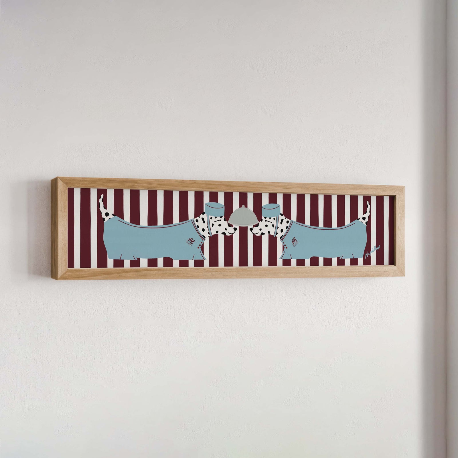 Dalmatian Panoramic Framed Print