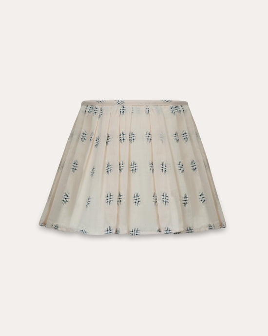 The Embroidered Loose Pleat in Delphinium