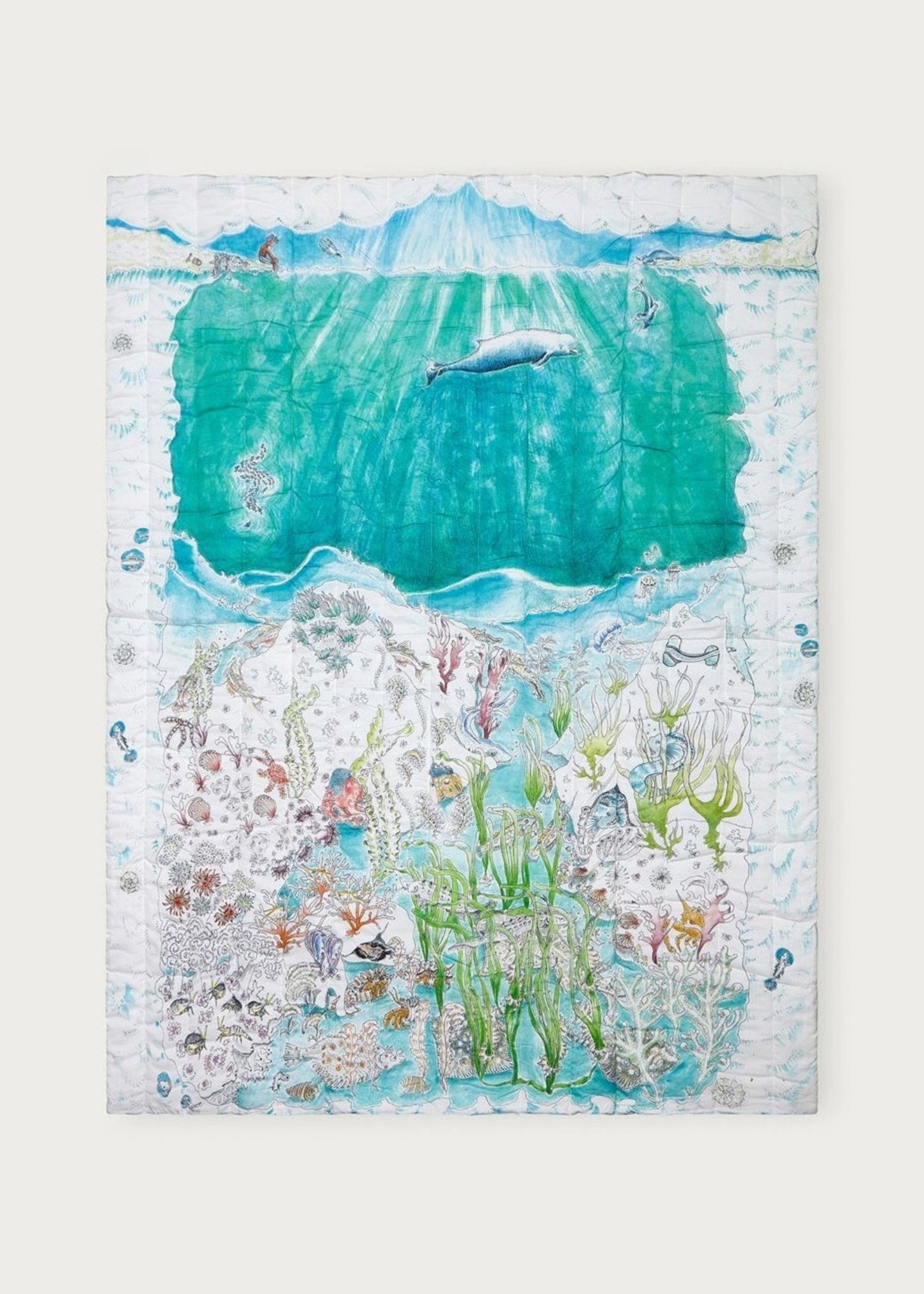 The Legends of the Sea Quilted Blanket