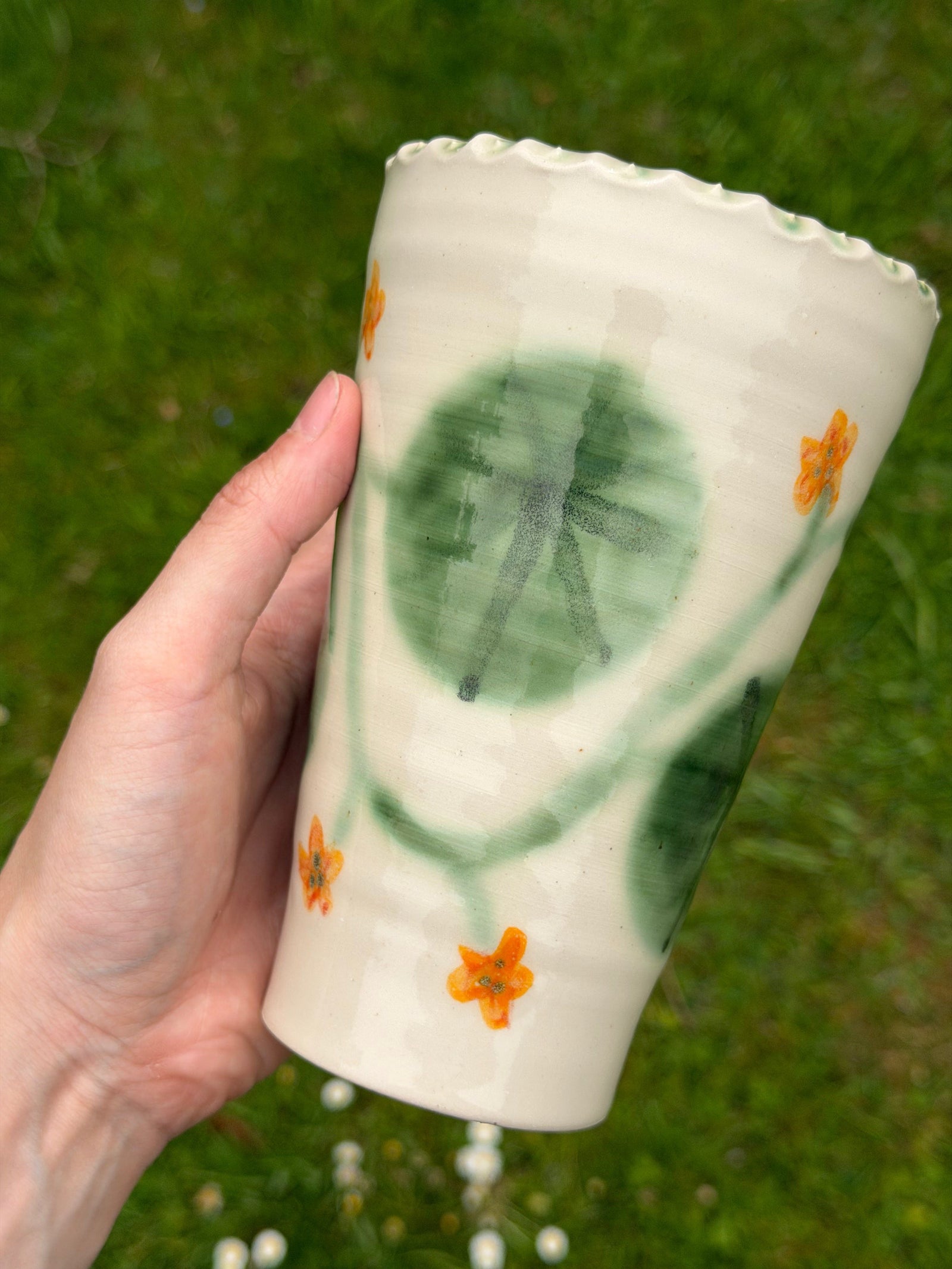 Nasturtium Vase - #9