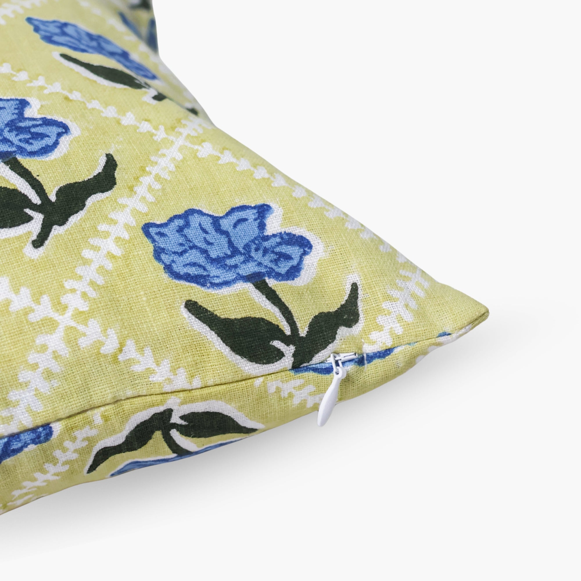 Noor Lumbar Throw Pillow Cover - Butter Yellow