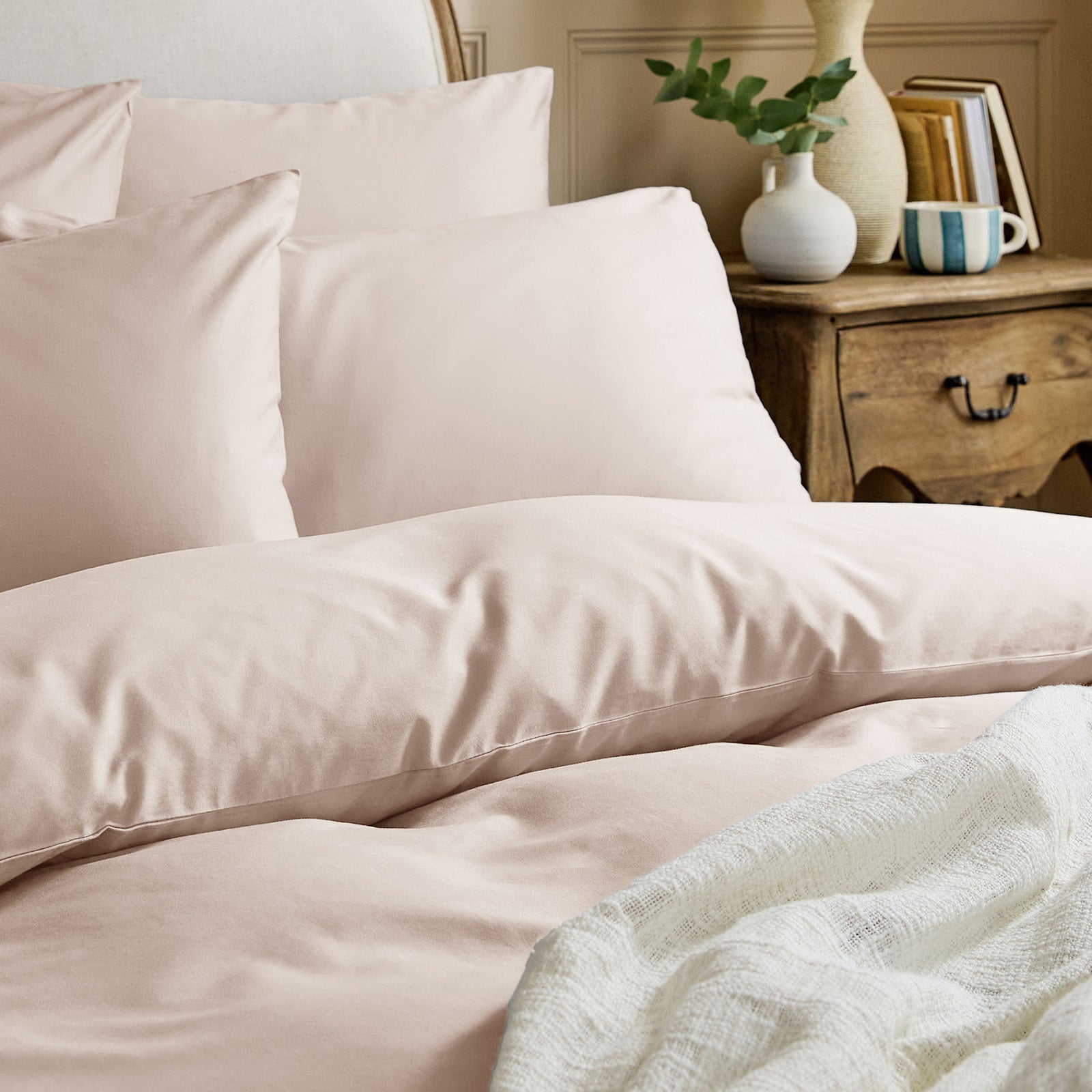 Luxury Organic Cotton Dusky Pink Original Duvet Cover