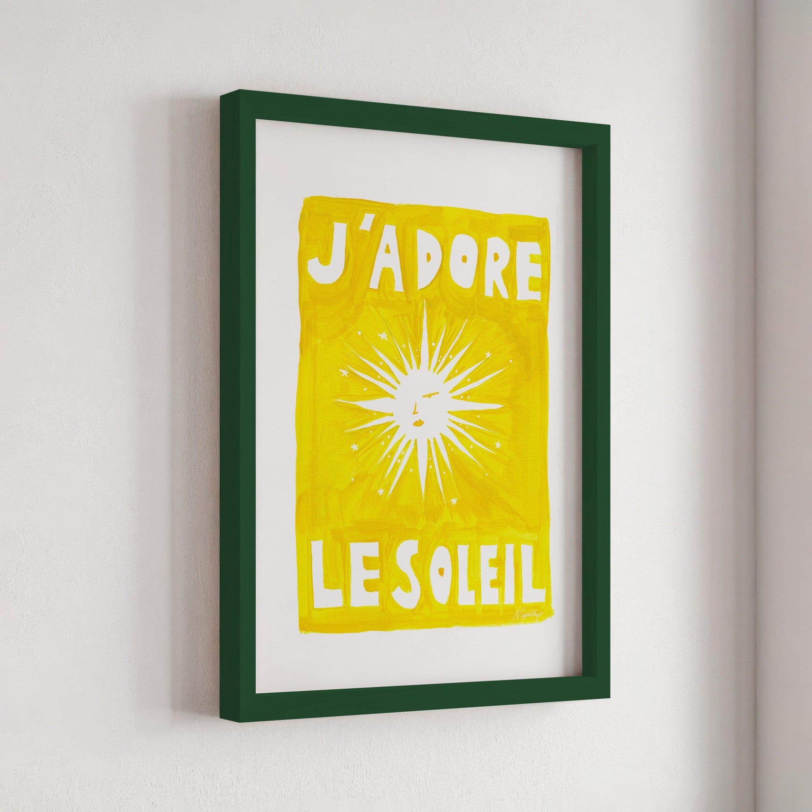J'adore Le Soleil Original Print