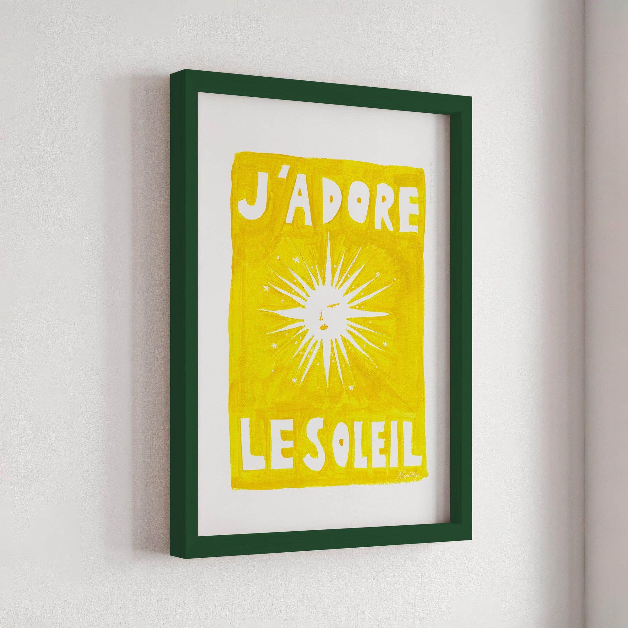 J'adore Le Soleil Original Print