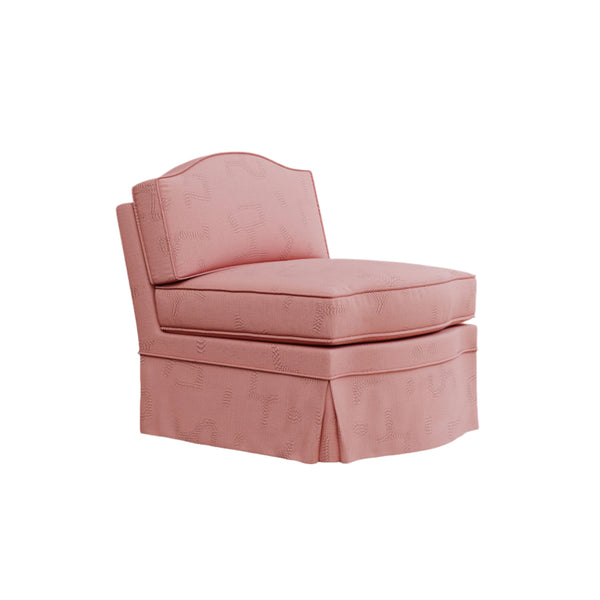 Felix Slipper Chair, Raphia, Clay-