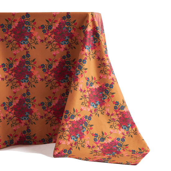 Blumen Orange Tablecloth