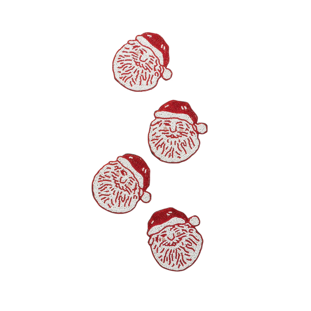 Vintage Santa Coasters- Set of 4