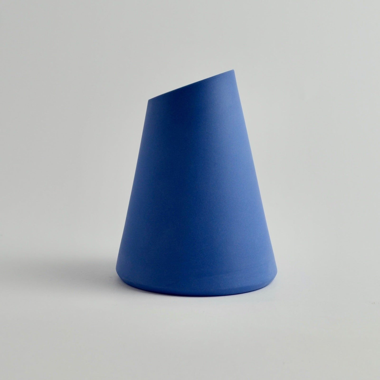 Angle Vase Blue City Blue