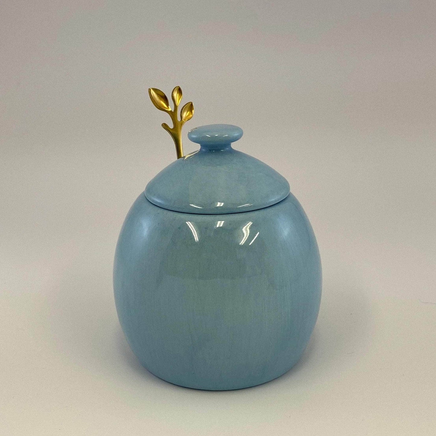 Butter Dish, Sugar Bowl and Cream Jug Set - Powder Blue