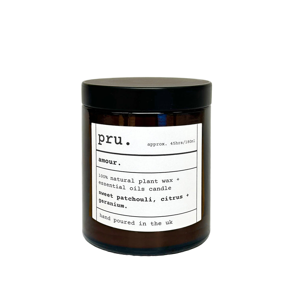 Apothecary 100% Essential Oil Massage Candle - Amour
