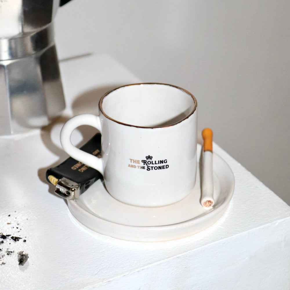 Branded Lighter Espresso Cup Saucer Set